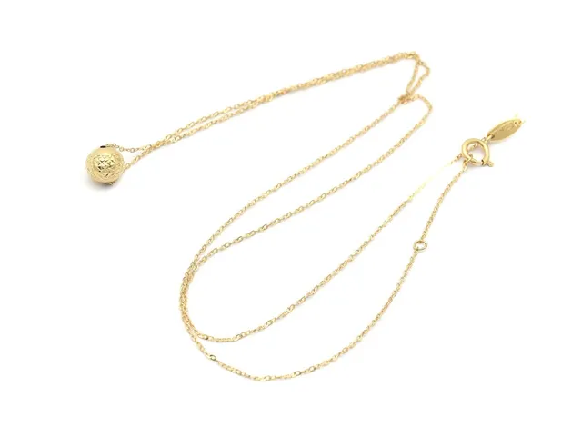 Kedja med integrerat hänge 18K 0,8g 43/45cm, Stämplad GHA