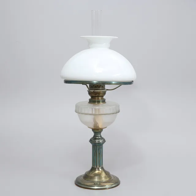 BORDSLAMPA, fotogen, tidigt 1900-tal.