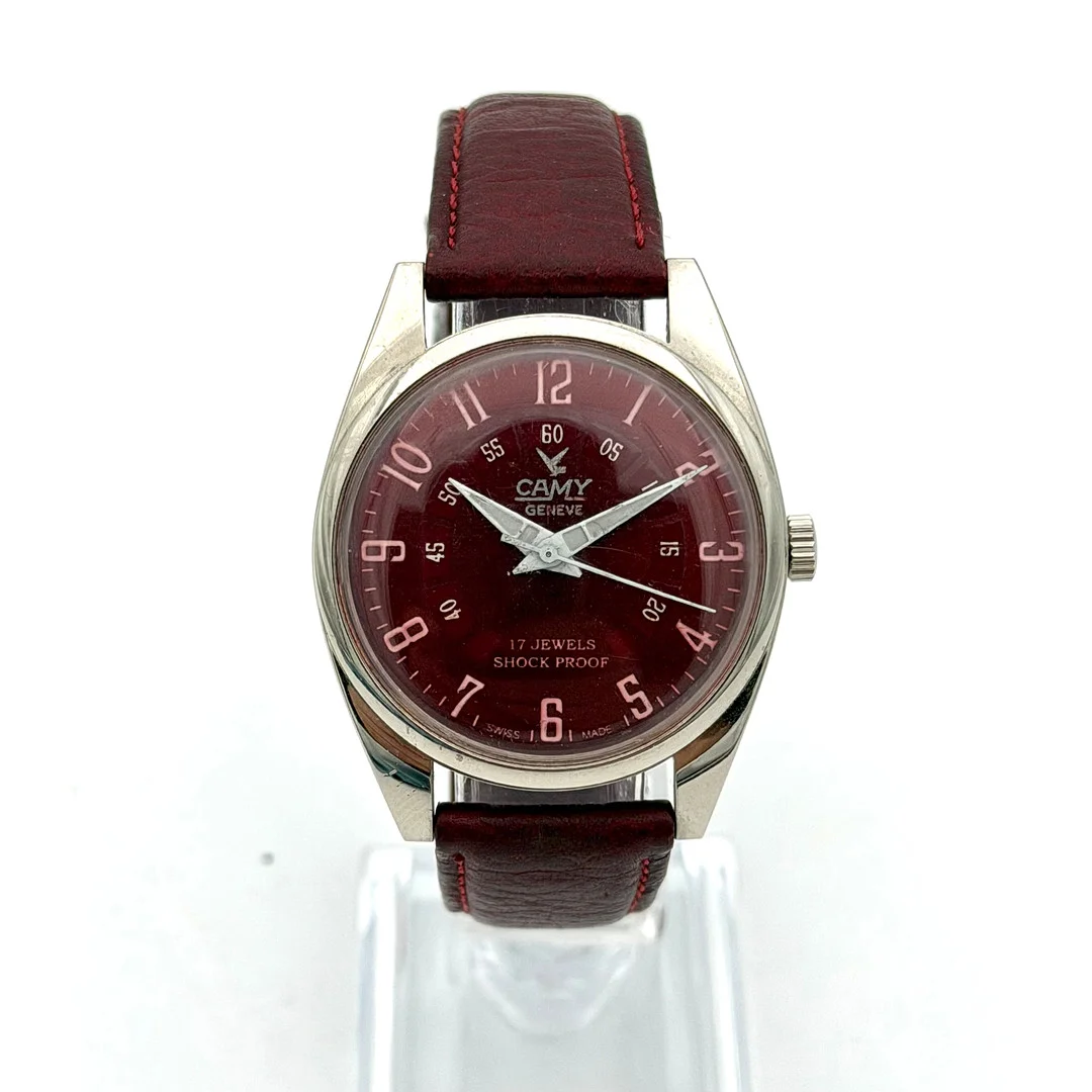 CAMY GENEVE, armbandsur, 1970-tal, manuell, stål. — Wristwatches — Skandia Auktion