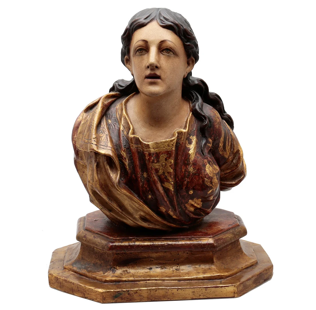 SPANISH SCHOOL FROM THE 20TH CENTURY, FOLLOWING 17TH CENTURY MODELS. Sainte. — Sculptures & Bronzes — Balclis