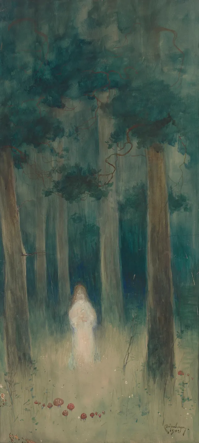 Dørnberger, Karl — Pike i skogen, 1902