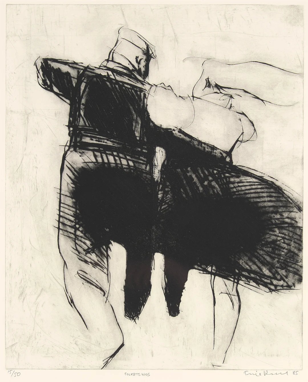Resell, Terje — "Folkets Hus" 1985 — Kunst/Grafikk — Blomqvist