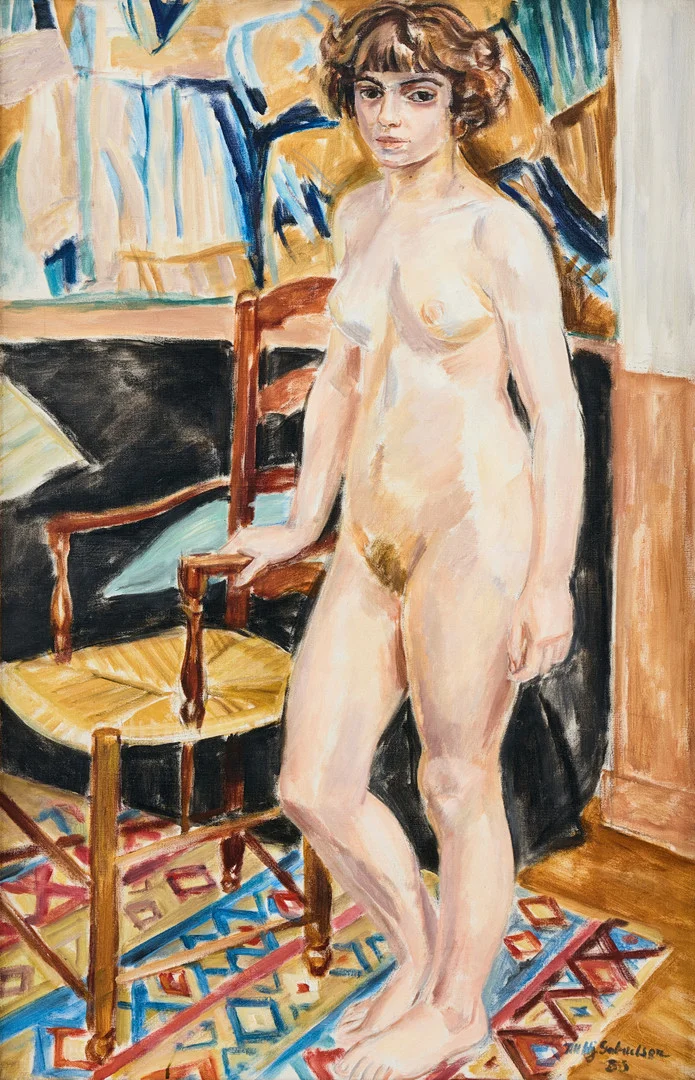 BIRGER SIMONSSON. Stående modell. — Paintings — Stockholms Auktionsverk Fine Art