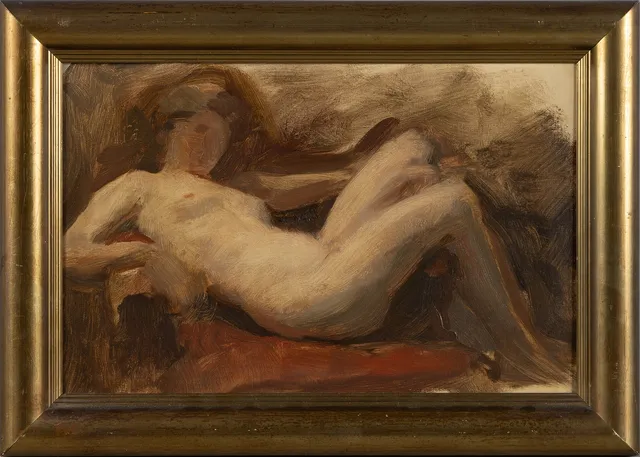 LAURITS TUXEN. TILLSKRIVEN. Modellstudie, olja på duk, osignerad.