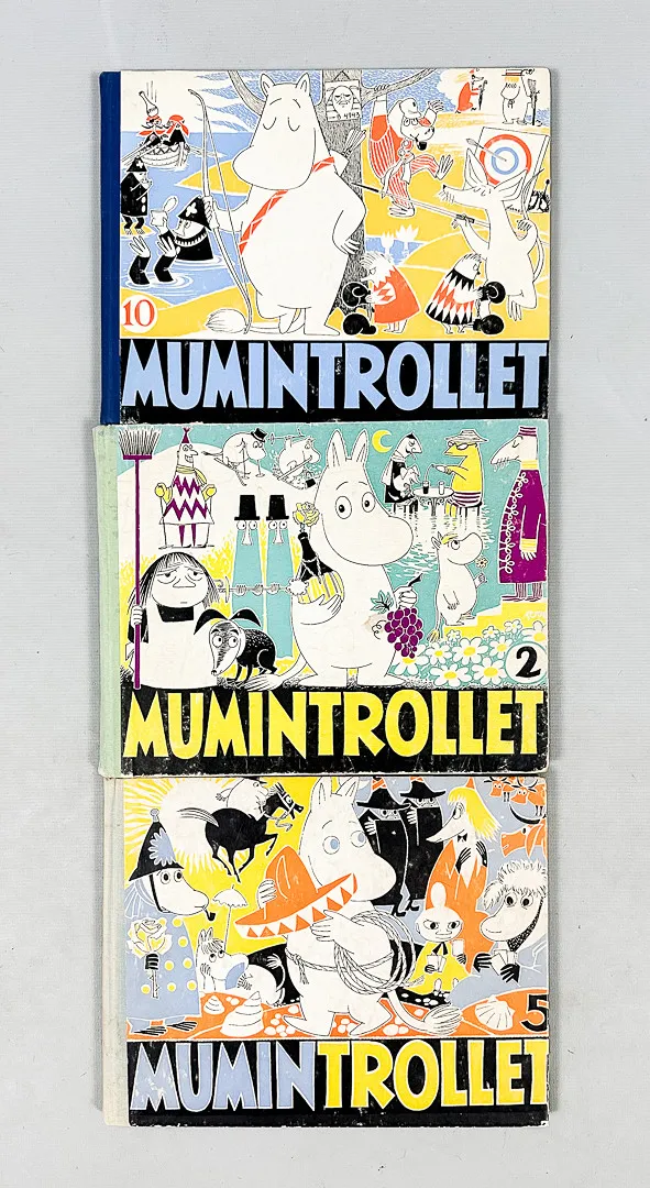 TOVE JANSSON. BÖCKER, 3 st, "Mumintrollet".
