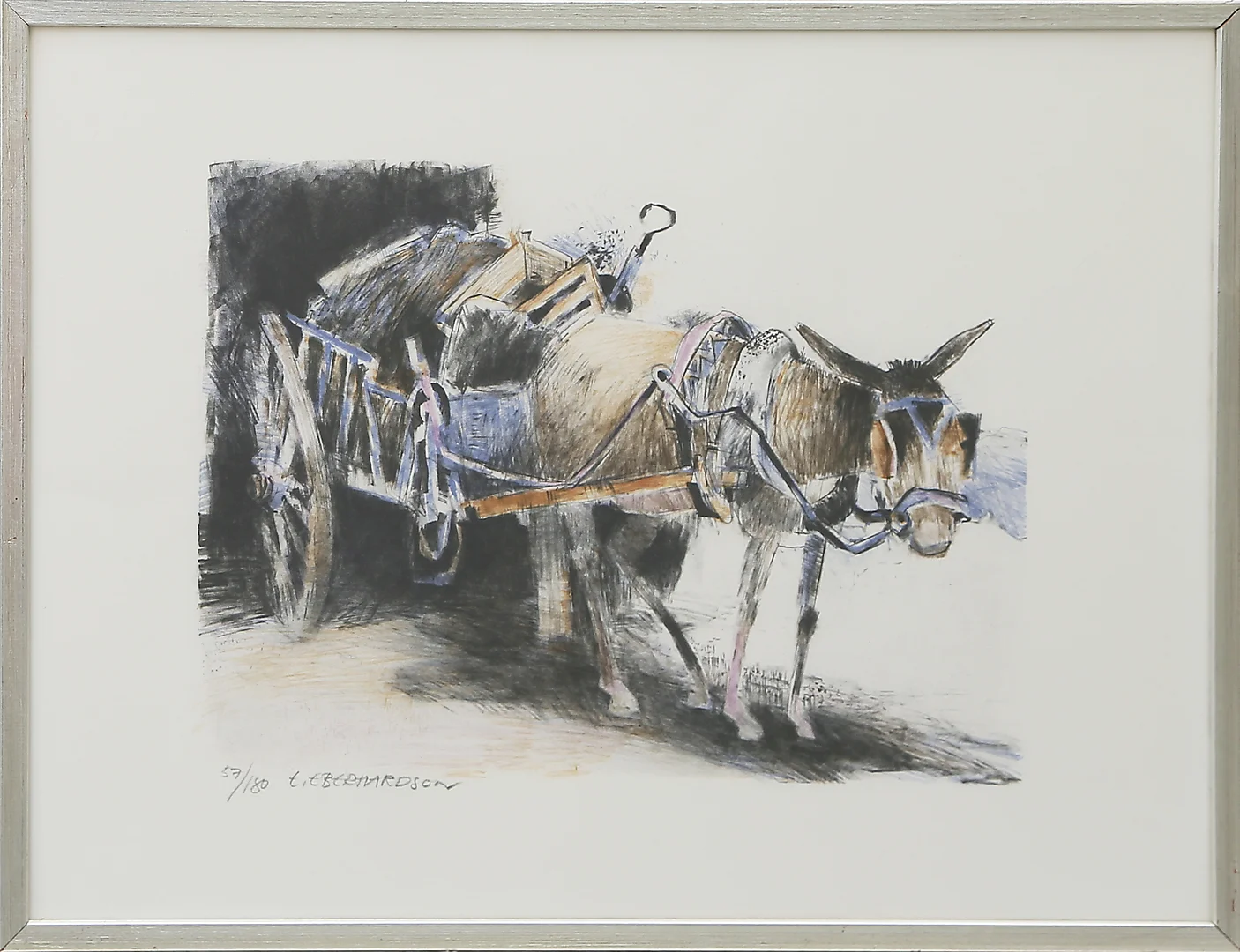 EBBE EBERHARDSON. LITO 57/180, signerad, 1900-tal. — Engravings & Prints — Kalmar Auktionsverk