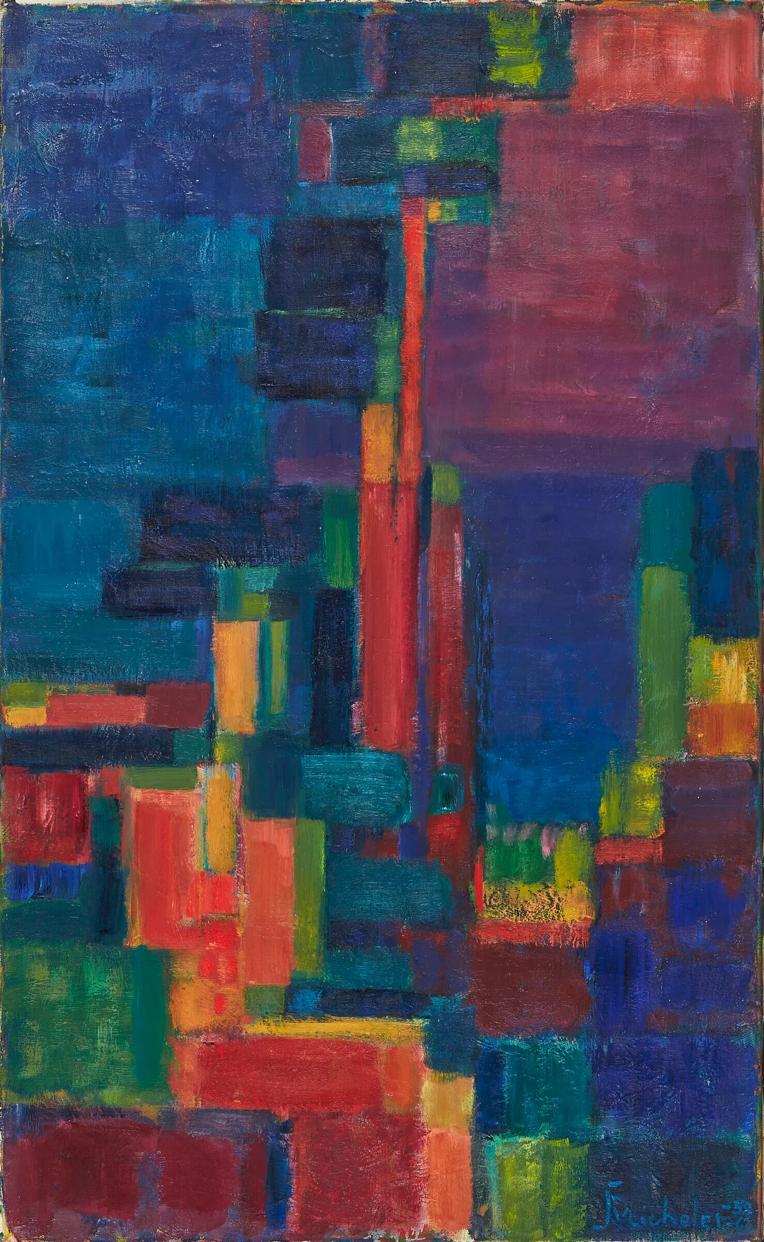 Michelet, Johan Fredrik — Komposisjon, 1958-62 — Kunst/Maleri — Blomqvist