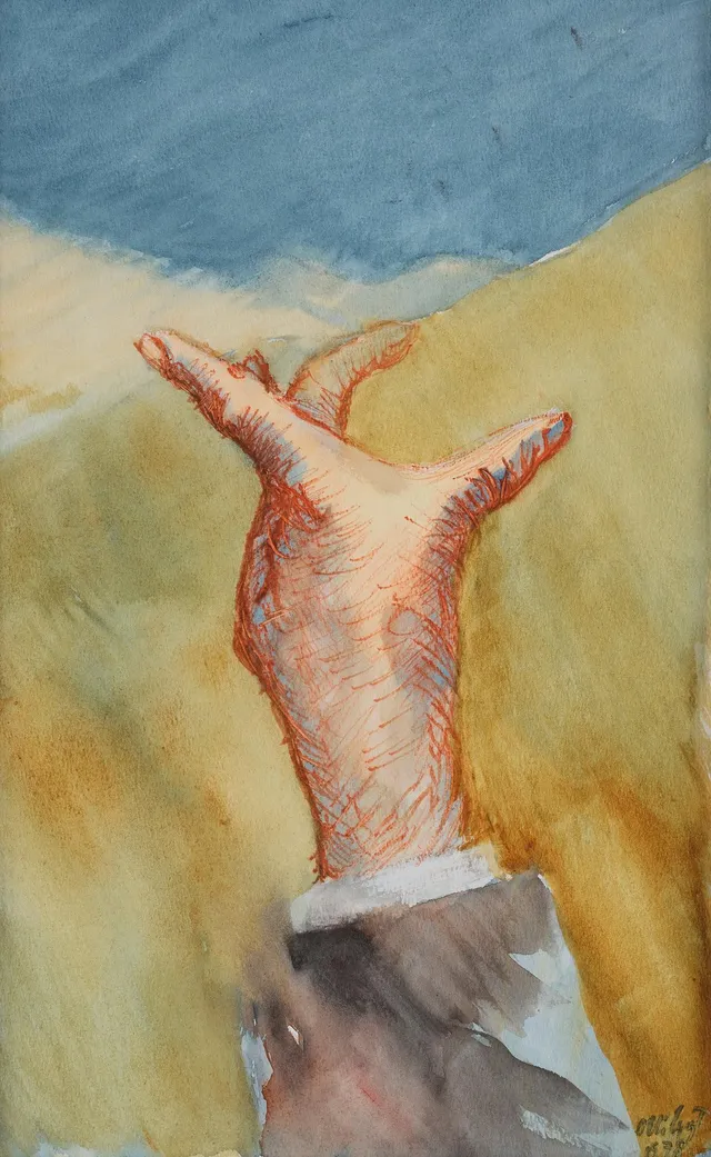 Olli Lyytikäinen, "Hand i landskap".