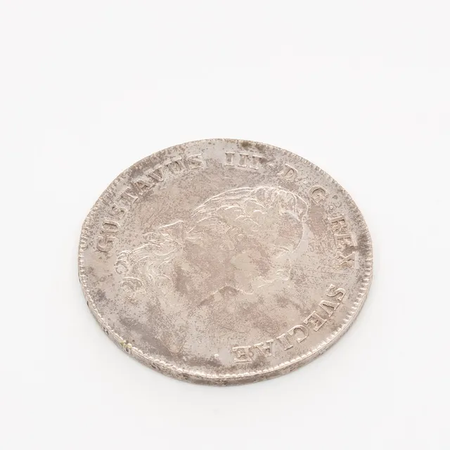 SILVERMYNT, 1 Riksdaler, 1781, Gustav III.