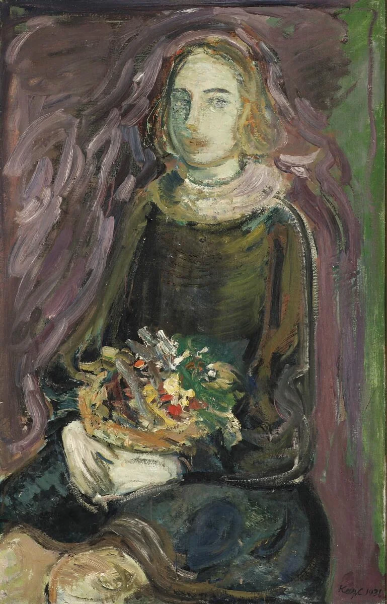 Kay Christensen: “Anne-Marie”, maj 1931. Signed Kay C 1931; signed, titled and dated on the reverse. Oil on canvas 96×62 cm. — Modern Paintings/Classical modernism — Bruun Rasmussen