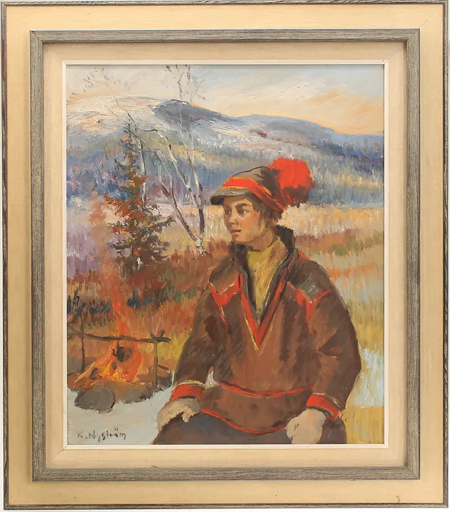 KURT NYSTRÖM. Olja på duk, signerad.