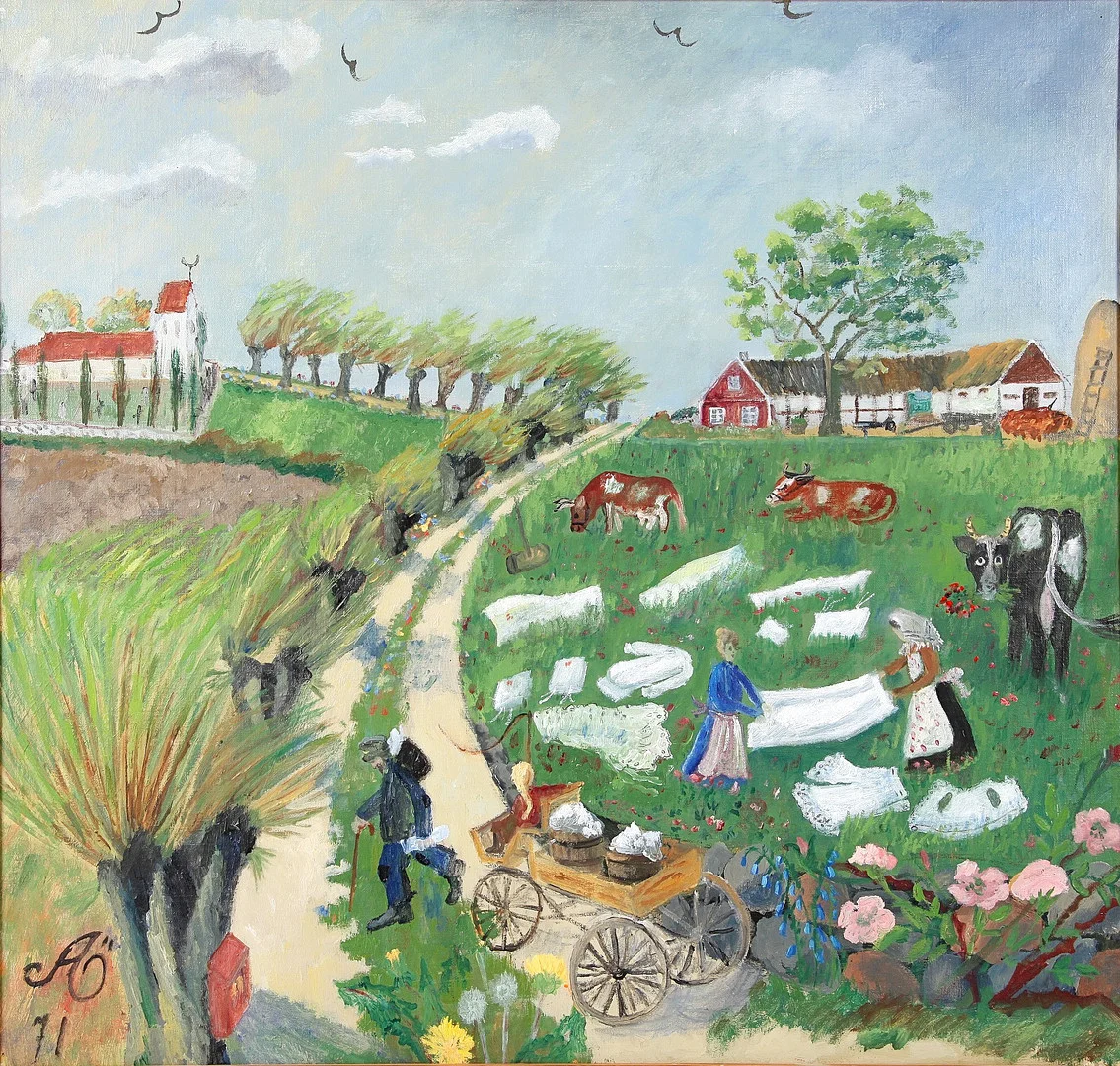 ALMA ÖHRSTRÖM. 1897-1997. Olja på duk, signerad. — Paintings — Auktionsverket Engelholm