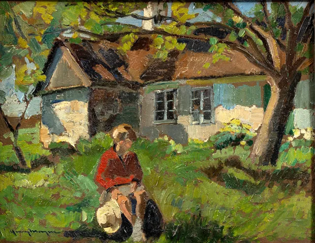 Henry Mayne, Konstnärens dotter, Birgit Rausing.