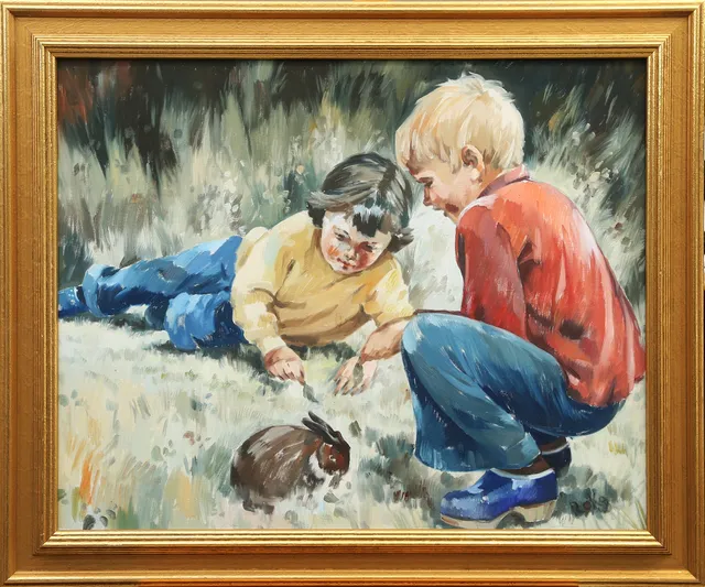 CHARLES ROKA. OLJA, på duk, signerad.