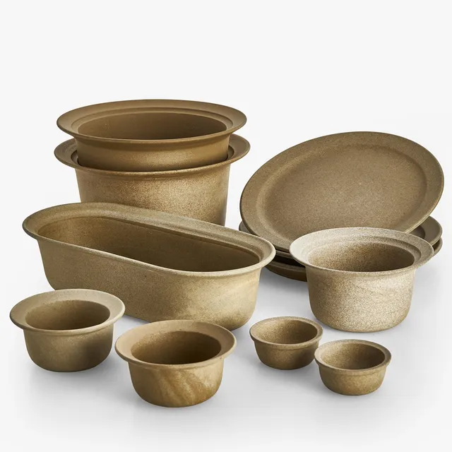 GRETHE MEYER (1918 - 2008). ”Ildpot”. 11 dlr, Royal Copenhagen, oglaserat stengods.