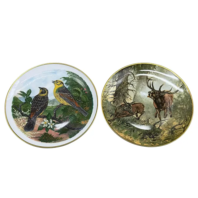 KAISER PORZELLAN SAMMELTELLER "HOHE ZEIT" UND "HEIMLICHE SINGVÖGEL".
