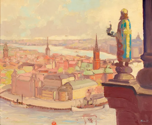 WILHELM HUNDT. Stockholmsmotiv.