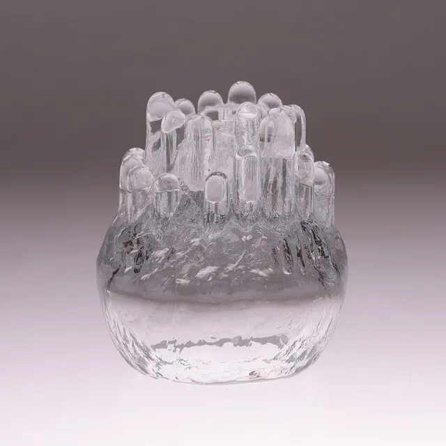 GÖRAN WÄRFF. ljuslykta, glas, "Polar", Kosta, signerad.