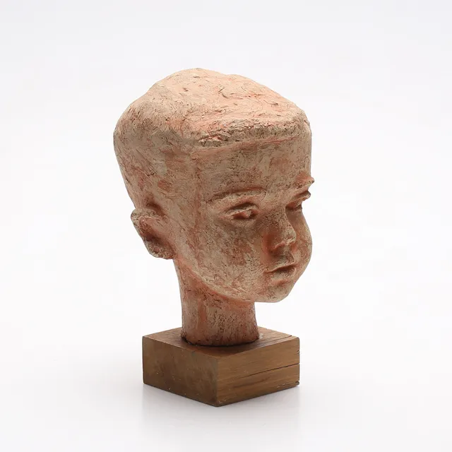 WIVE LARSSON. Skulptur, terrakotta, signerad.