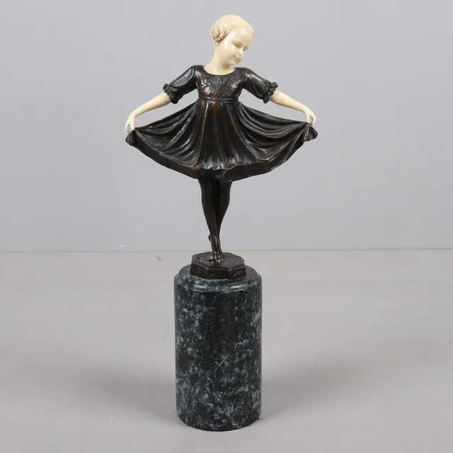 JOHANN PHILIPP FERDINAND PREISS. efter, modell A793 ?, Gjutarstämpel "J.B. Deposee, Bronze Garanti, Paris".