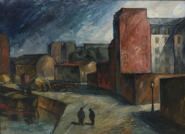 GÖSTA NORDBLAD. (1897-1940), olja på duk, signerad, Paris, daterad 1920.
