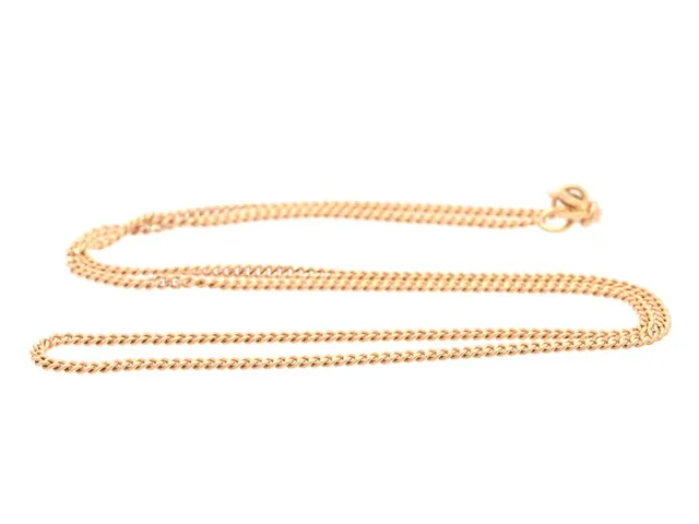 HALSKEDJA, 18K guld, pansarlänk, längd 38 cm, vikt 3,8 g.