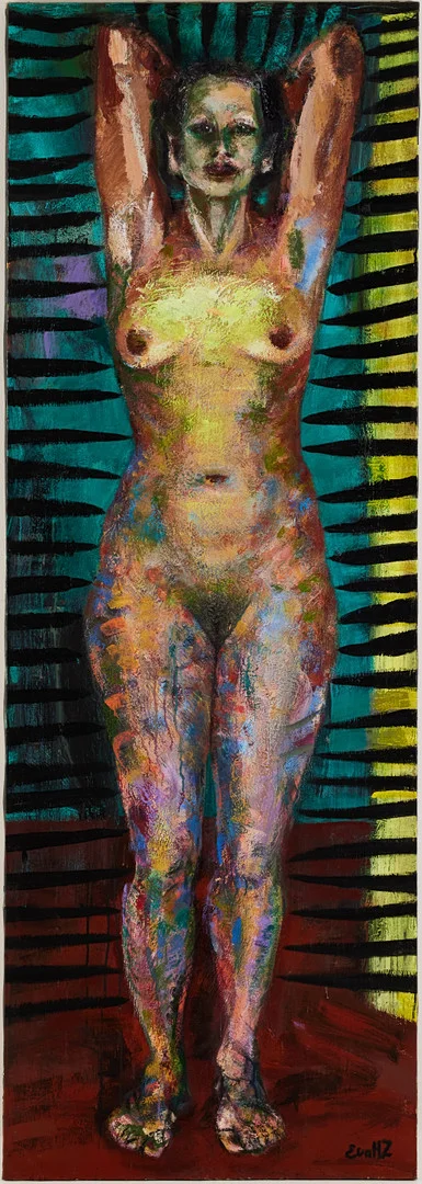 EVA ZETTERVALL. Akt, oljemålning på duk, signerad Eva HZ. — Paintings — Stockholms Auktionsverk Magasin 5
