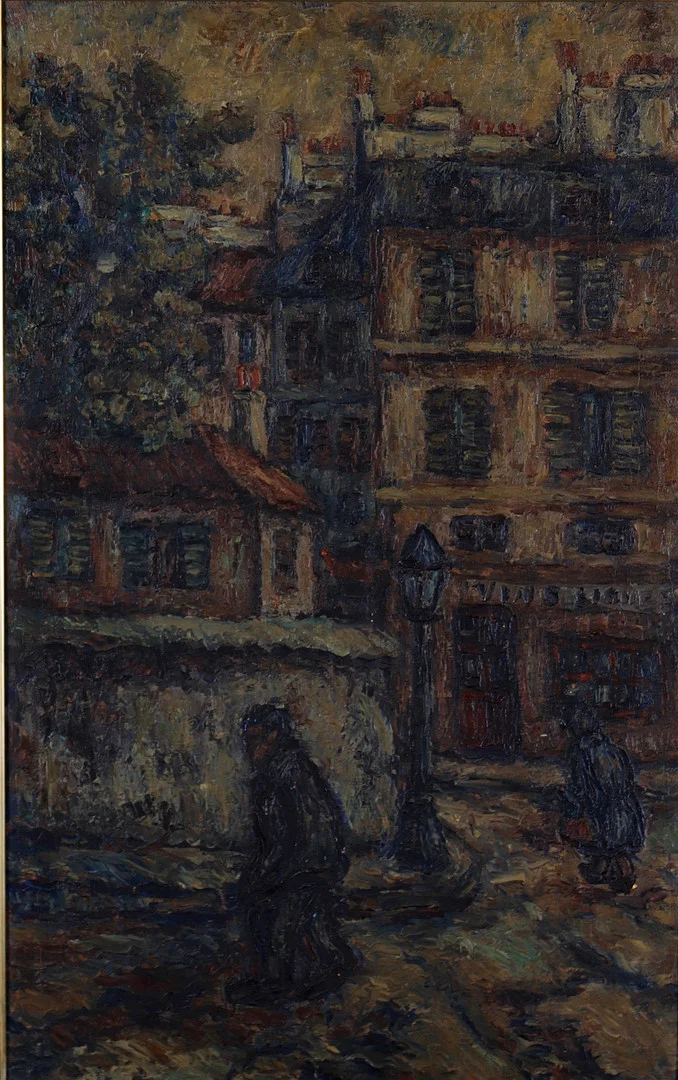CATALAN SCHOOL, CIRCA 1970. Urban view, France. — Paintings — Balclis