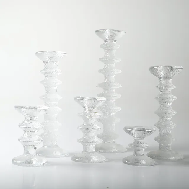 TIMO SARPANEVA. Ljusstakar, 6 stycken, "Festivo", Iittala, Finland.