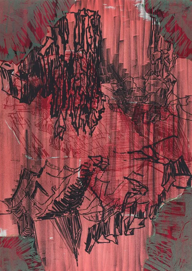 Untitled, 1998. Signed and dated PK 98, 67/150. Litgograph in colours. Sheet size 76×54.5 cm.