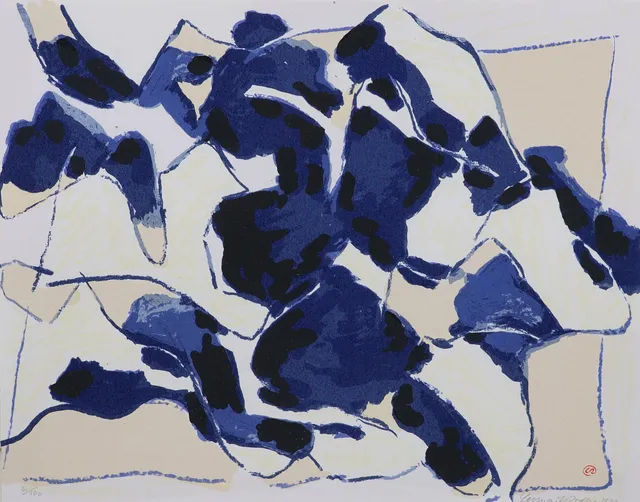 LENNART RODHE. litografi, komposition.
