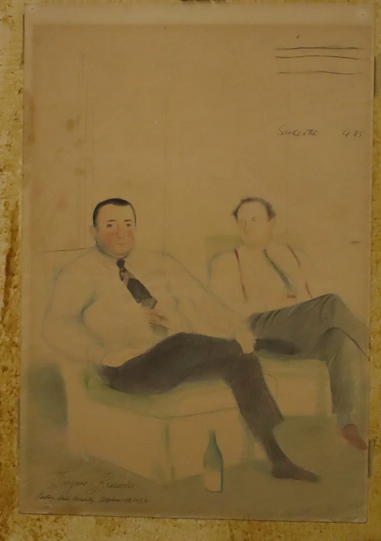 DAVID HOCKNEY (1937–2026). “The restaurateur” o "Langan's Brasserie Menu". — Engravings & Prints — Barcelona Auctions