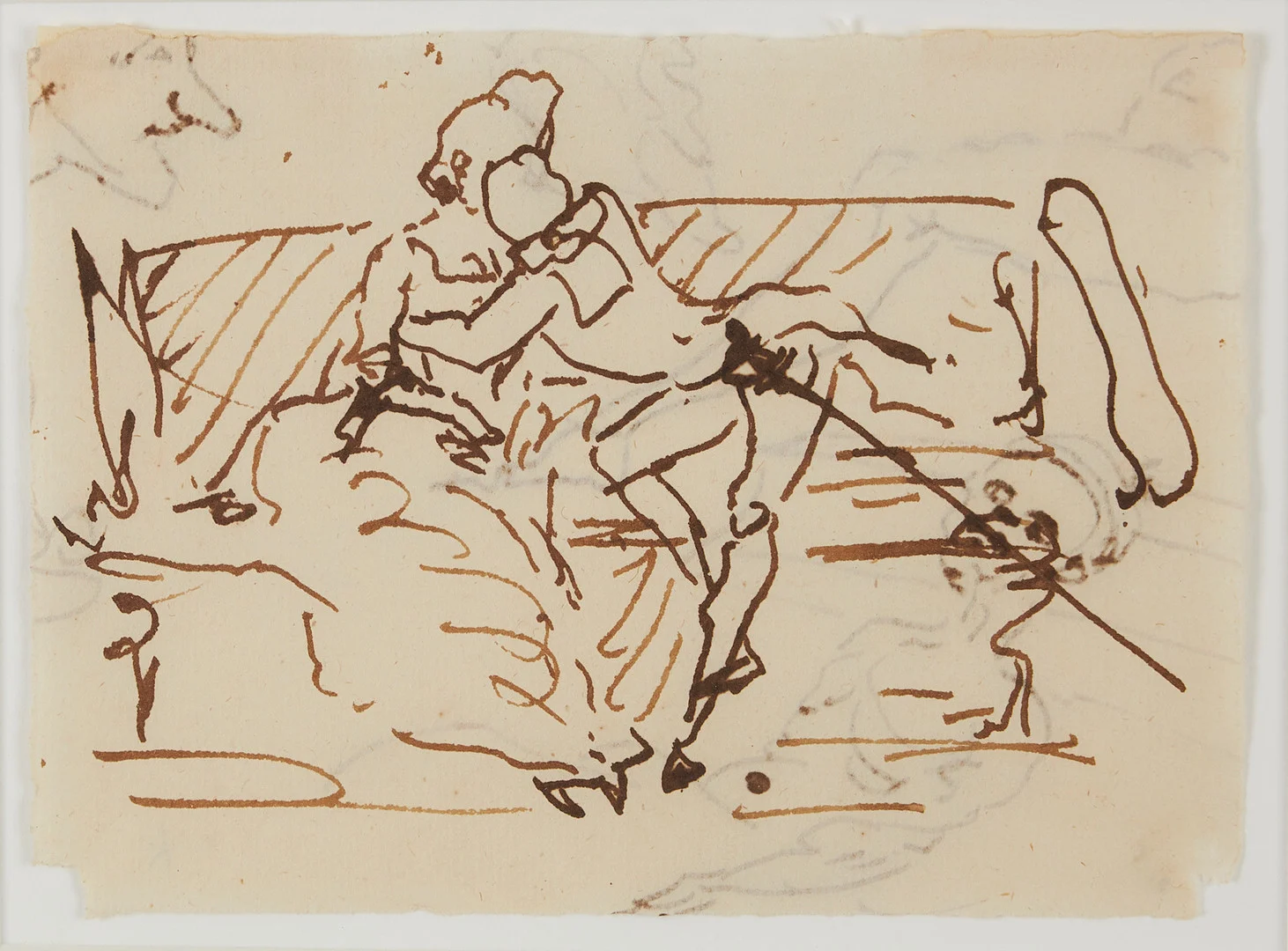 CARL AUGUST EHRENSVÄRD. TILLSKRIVEN. Figurscen. — Drawings — Stockholms Auktionsverk Magasin 5