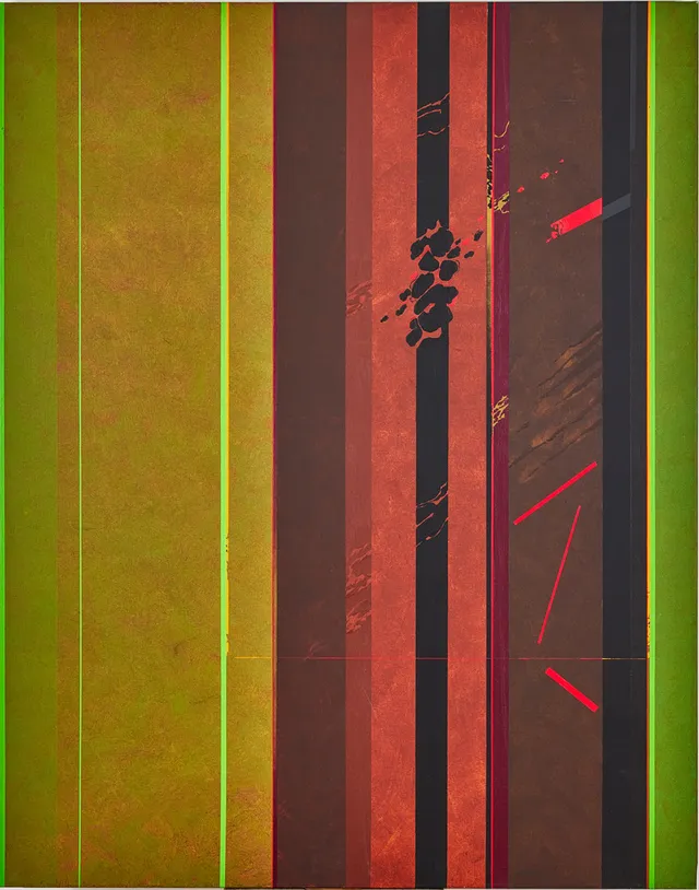 NILS KÖLARE. Komposition, olja på duk, 150 x 120 cm.