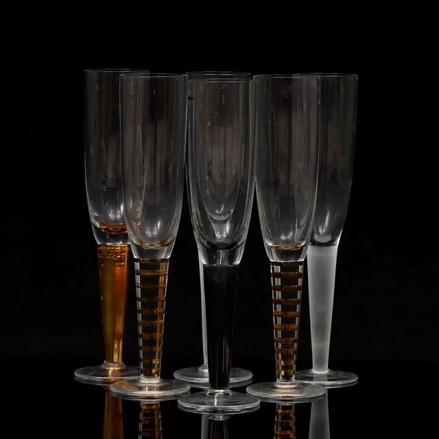 LISELOTTE HENRIKSEN. Champagneglas, 6 st, "Select", Boda Nova.
