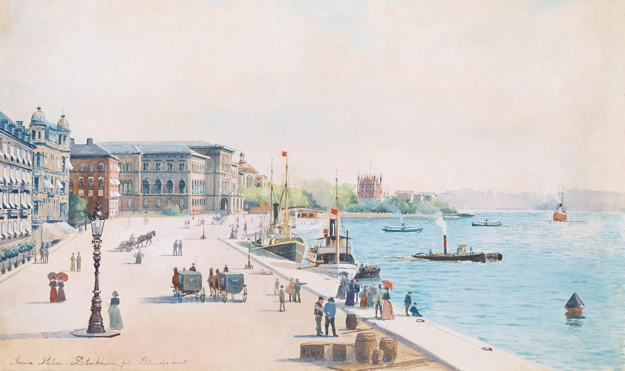 Anna Palm de Rosa, "Stockholm från Palmska huset". — Bukowskis