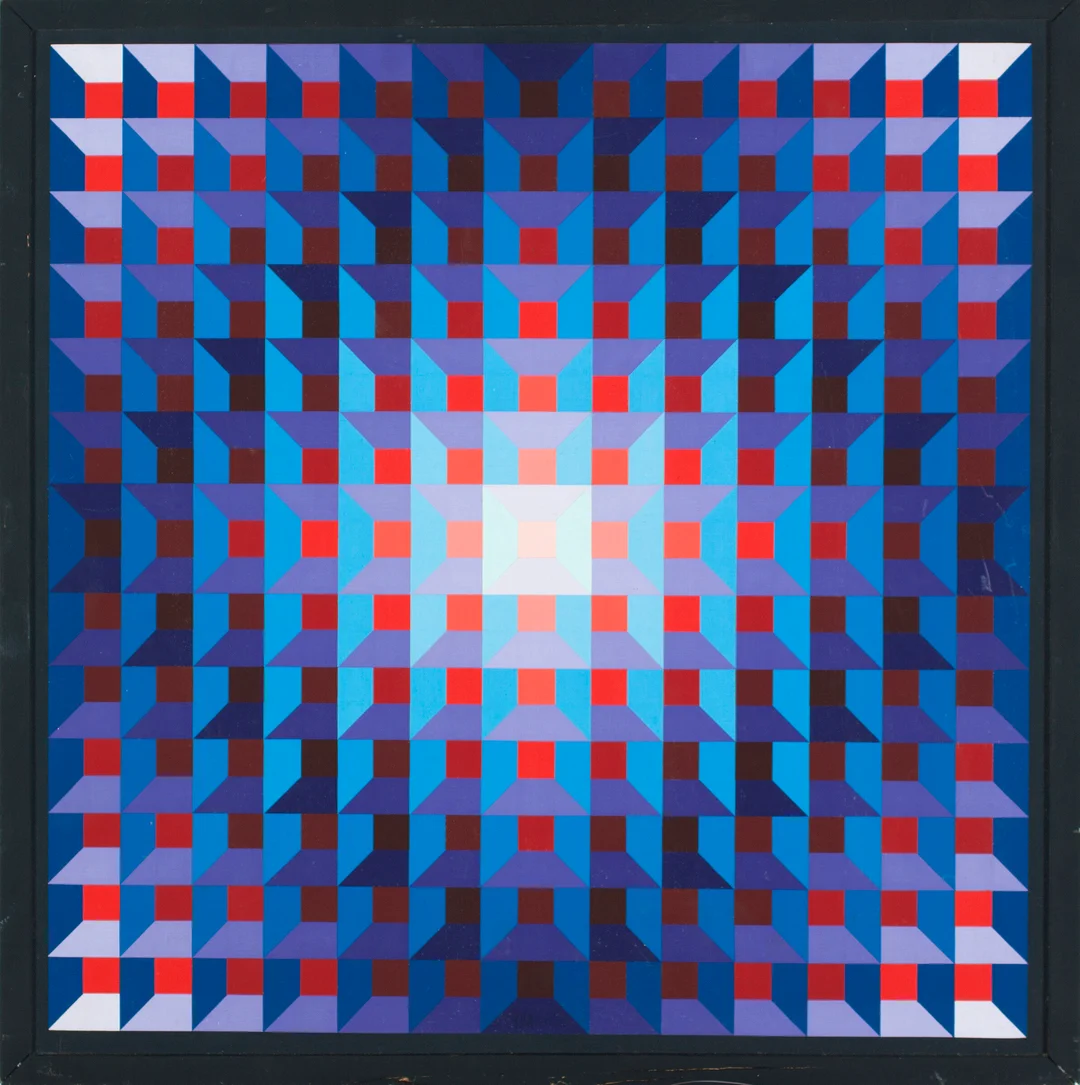 Yvaral, Jean-Pierre — "Structure ambigüe quadri" RBV 1972 — Kunst/Maleri — Blomqvist