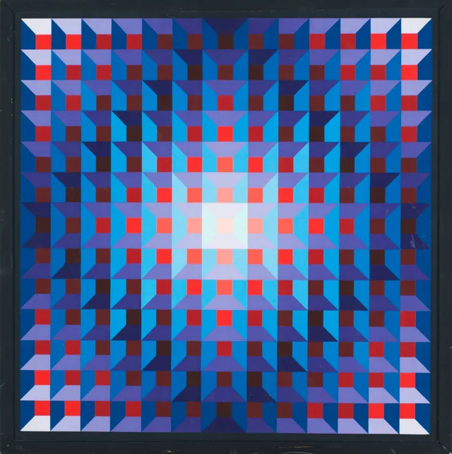 Yvaral, Jean-Pierre — "Structure ambigüe quadri" RBV 1972