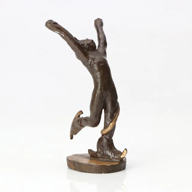 CECILIA GRÖNING. SKULPTUR. Patinerad brons, 4/12. "Madonna Buona". Signerad, numrerar samt undertill dedikerad.