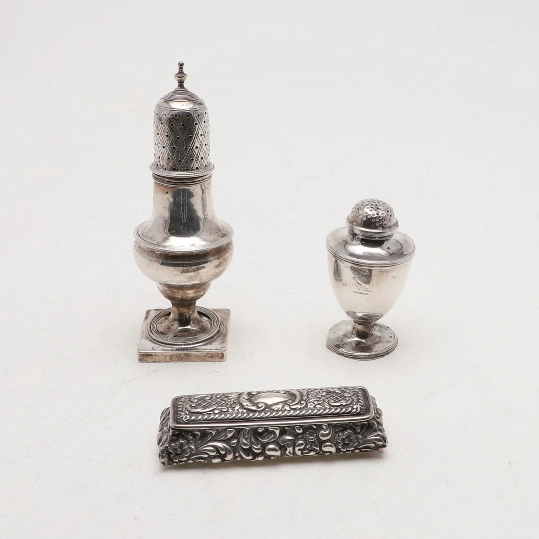 A GEORGE III PEPPER. — Silver — Lawrences Auctioneers