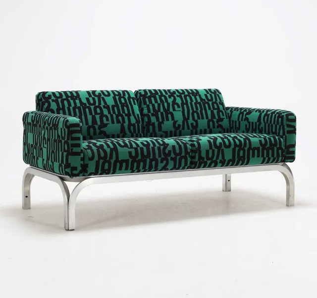 Jørn Utzon for Fritz Hansen: Two-person. 'New Angle' sofa model 45