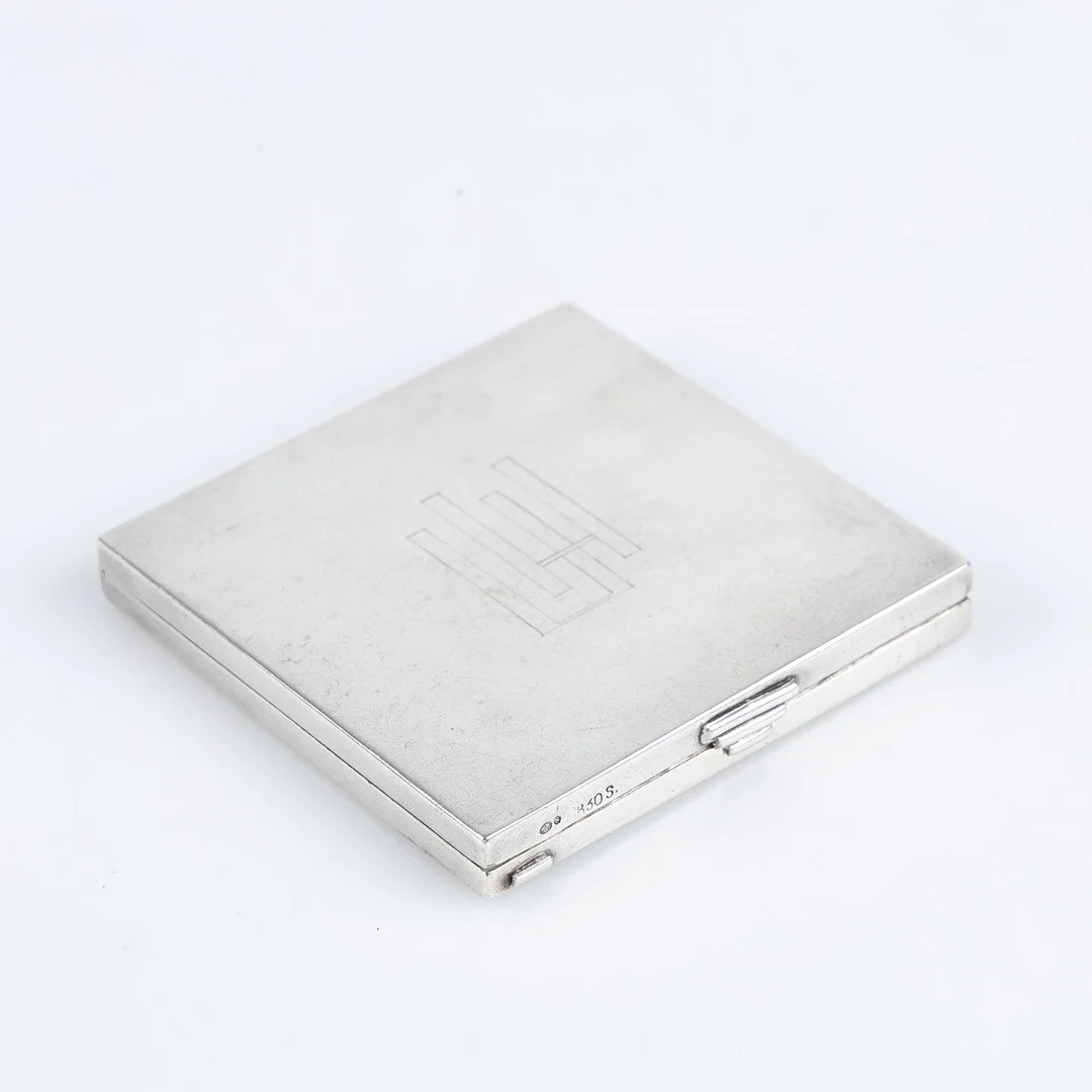 PUDERDOSA, silver, Art Deco. — Silver — Stockholms Auktionsverk Helsingborg