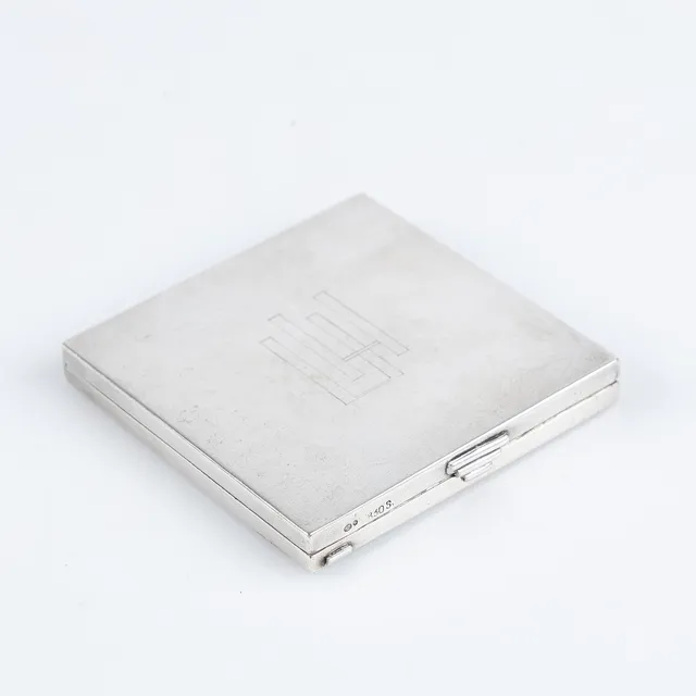 PUDERDOSA, silver, Art Deco.