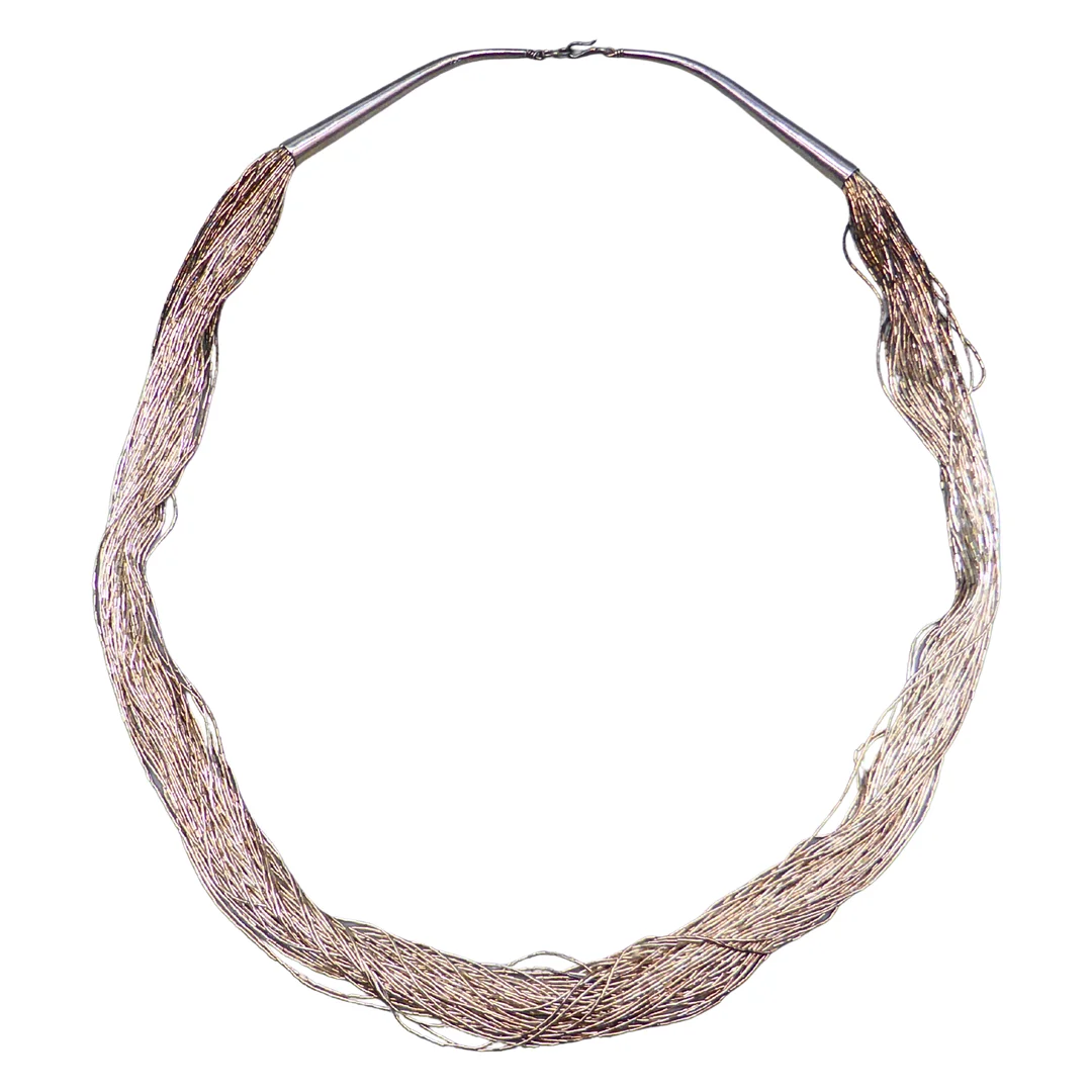 MEHRREIHIGE HALSKETTE AUS 925ER SILBER. — Necklace — Auktionshaus Stuber's Hammerschlag