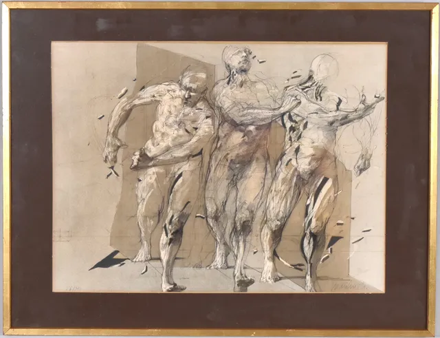 CLAUDE WEISBUCH. Färglitografi.