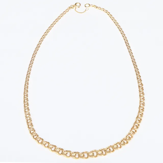 HALSKEDJA, guld, 18 K, vikt ca 15,63 gram.