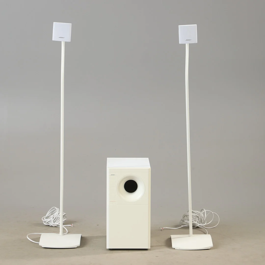 STEREO, 3 delar, Bose, Acoustimass, 3 series IV. — Modern consumer electronics — Helsingborgs Auktionskammare