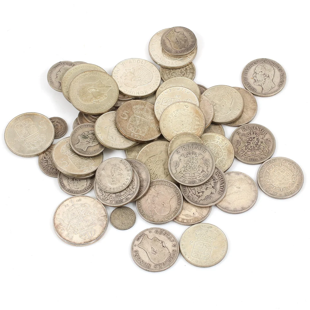 SILVERMYNT, Sverige, 18/1900-tal. — Coins & Banknotes — Stadsauktion Sundsvall