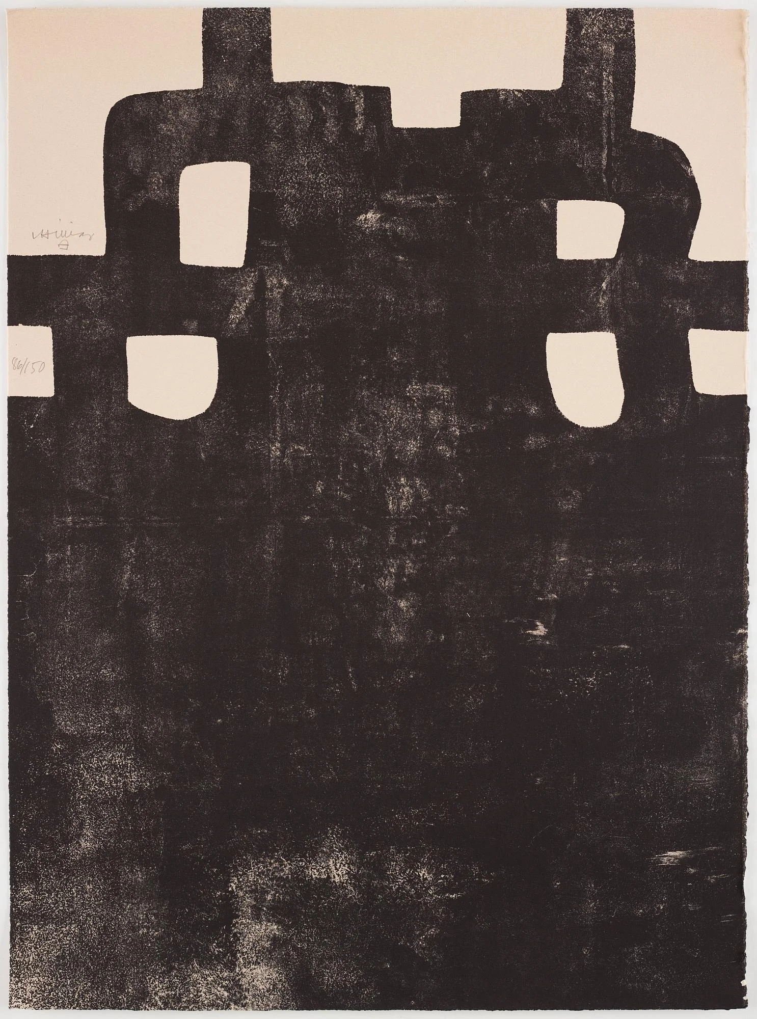 Eduardo Chillida, "Gurutze Gorria III". — Bukowskis