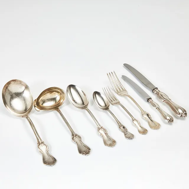 BESTICK, 69 delar, silver, modell Olga, GAB 1978.